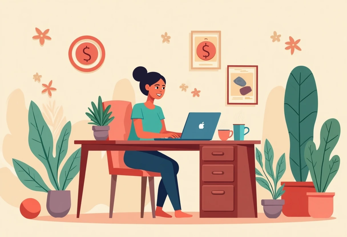 Freelancer aan het werk