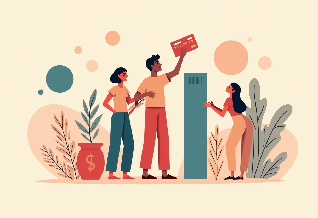 Discussing credit card options